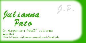 julianna pato business card